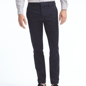 Navy Banana Republic Fulton Skinny Dress Pants